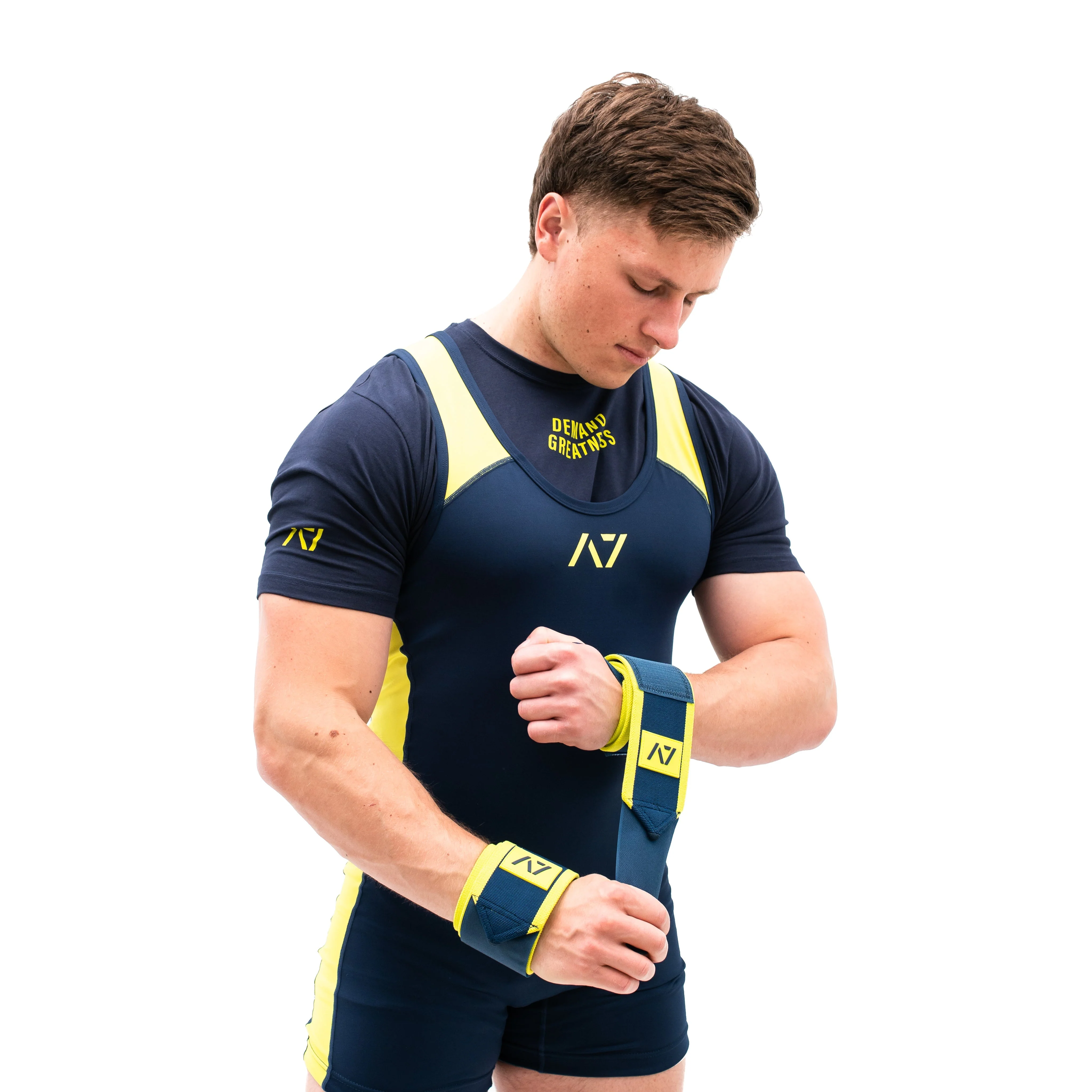 A7 Wrist Wraps - IPF Approved - Electric Lemonade - Image 5