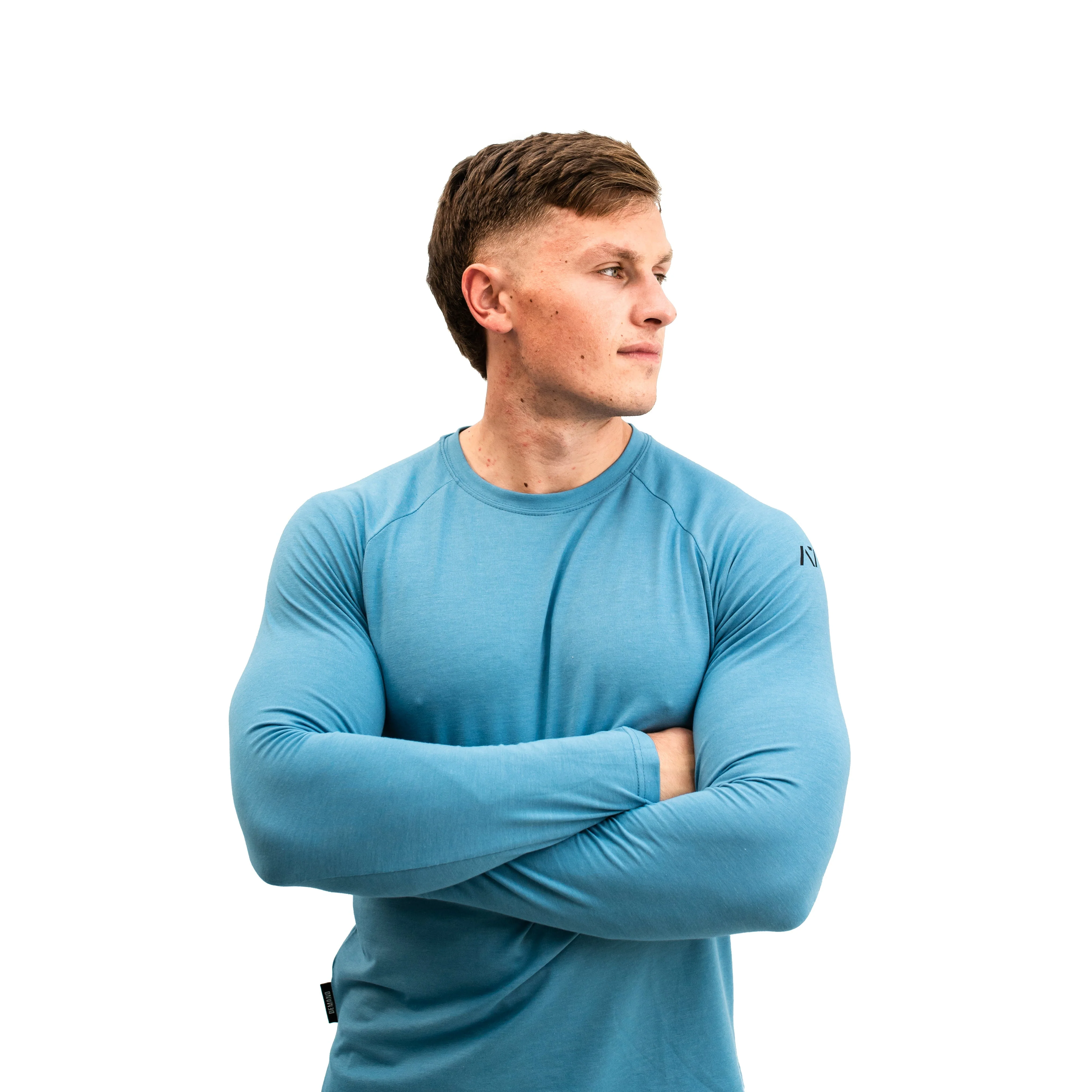 Balance Surf Blue Unisex Long Sleeve Shirt - Image 12