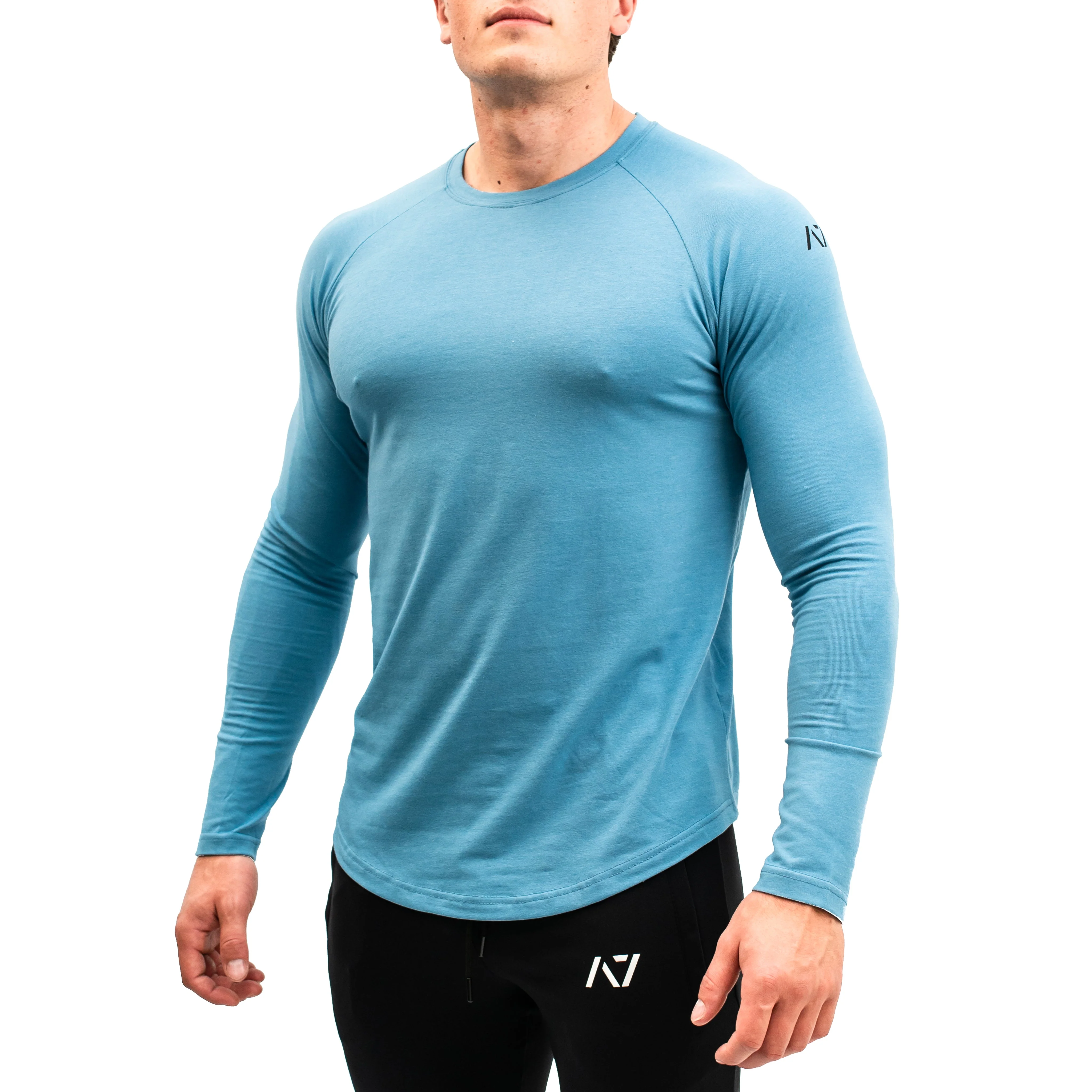 Balance Surf Blue Unisex Long Sleeve Shirt - Image 9