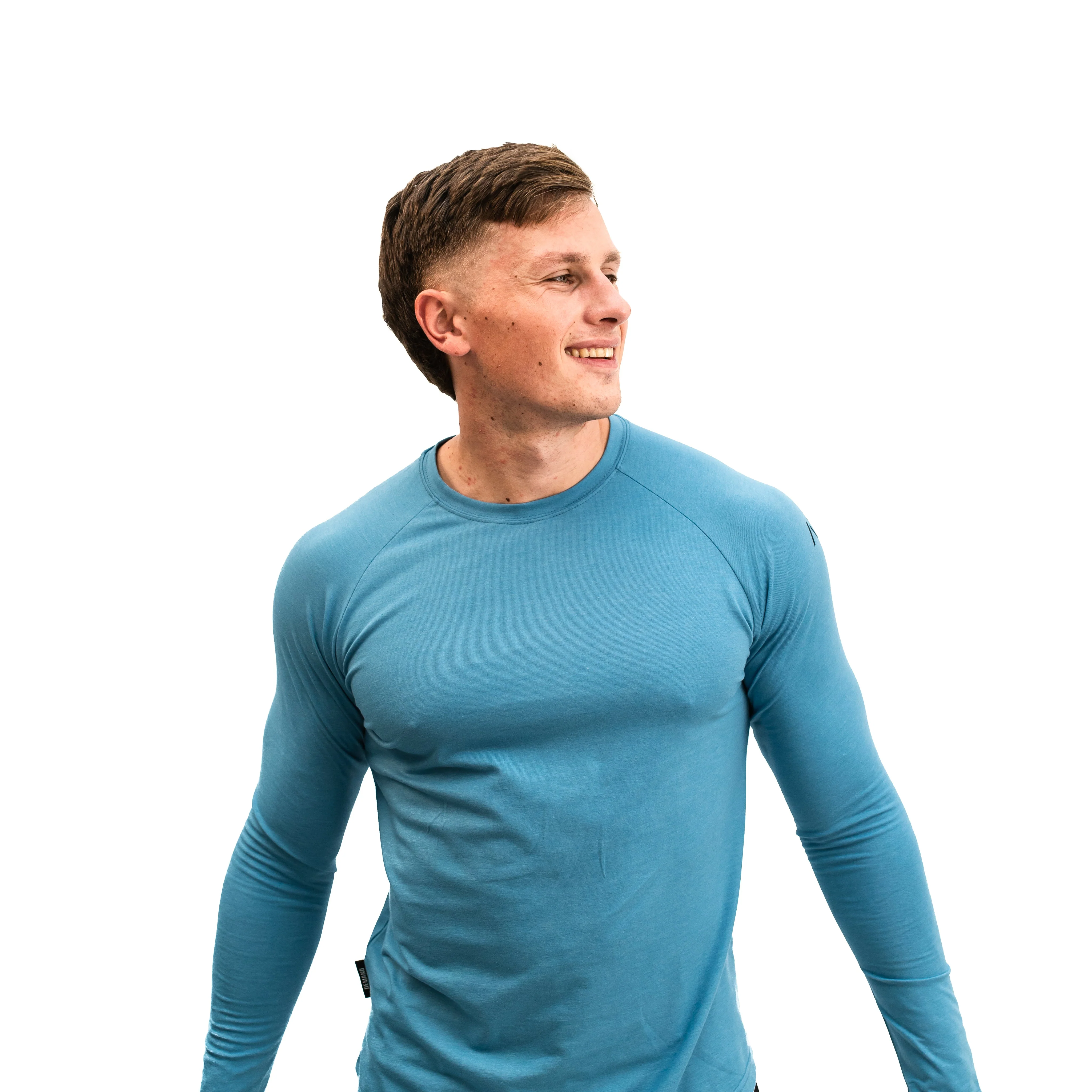Balance Surf Blue Unisex Long Sleeve Shirt - Image 3