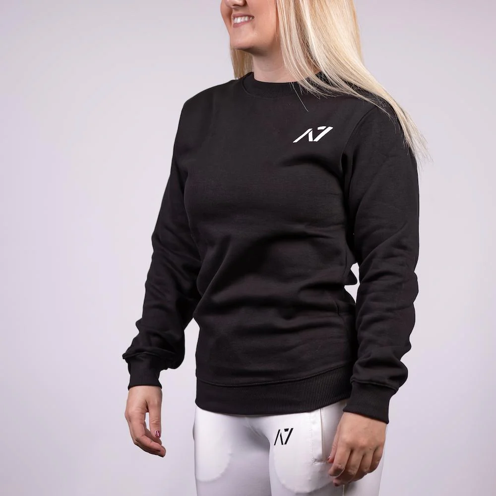Classic Black Bar Grip Crew Neck - Image 4