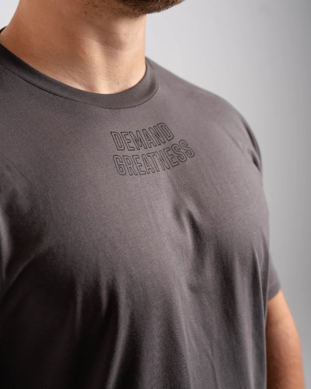 Demand Greatness True-Fit Men's Meet Shirt - IPF Approved - Shadow Stone Grey - Image 2