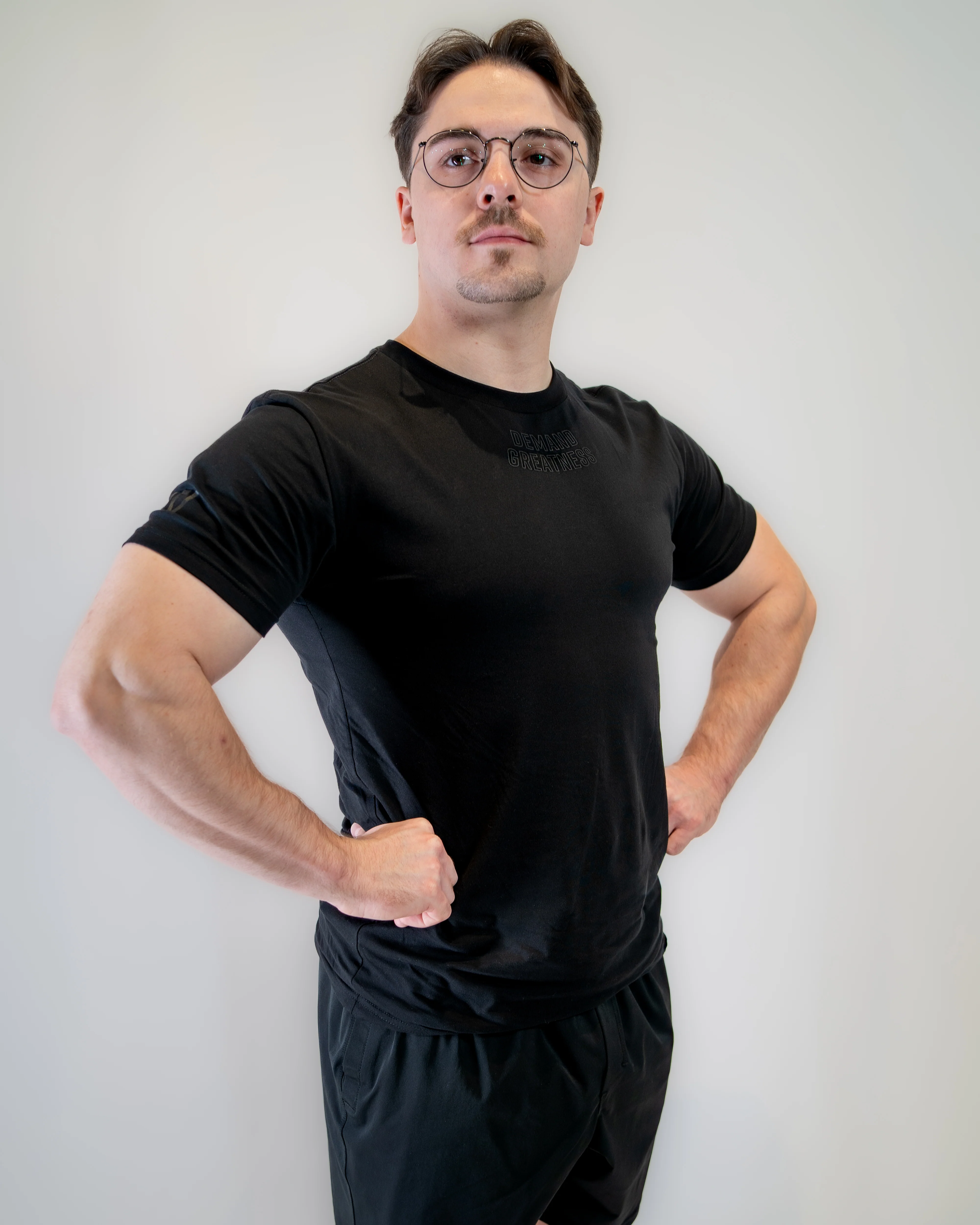 Demand Greatness True-Fit Men's Meet Shirt - IPF Approved - Stealth - Image 4