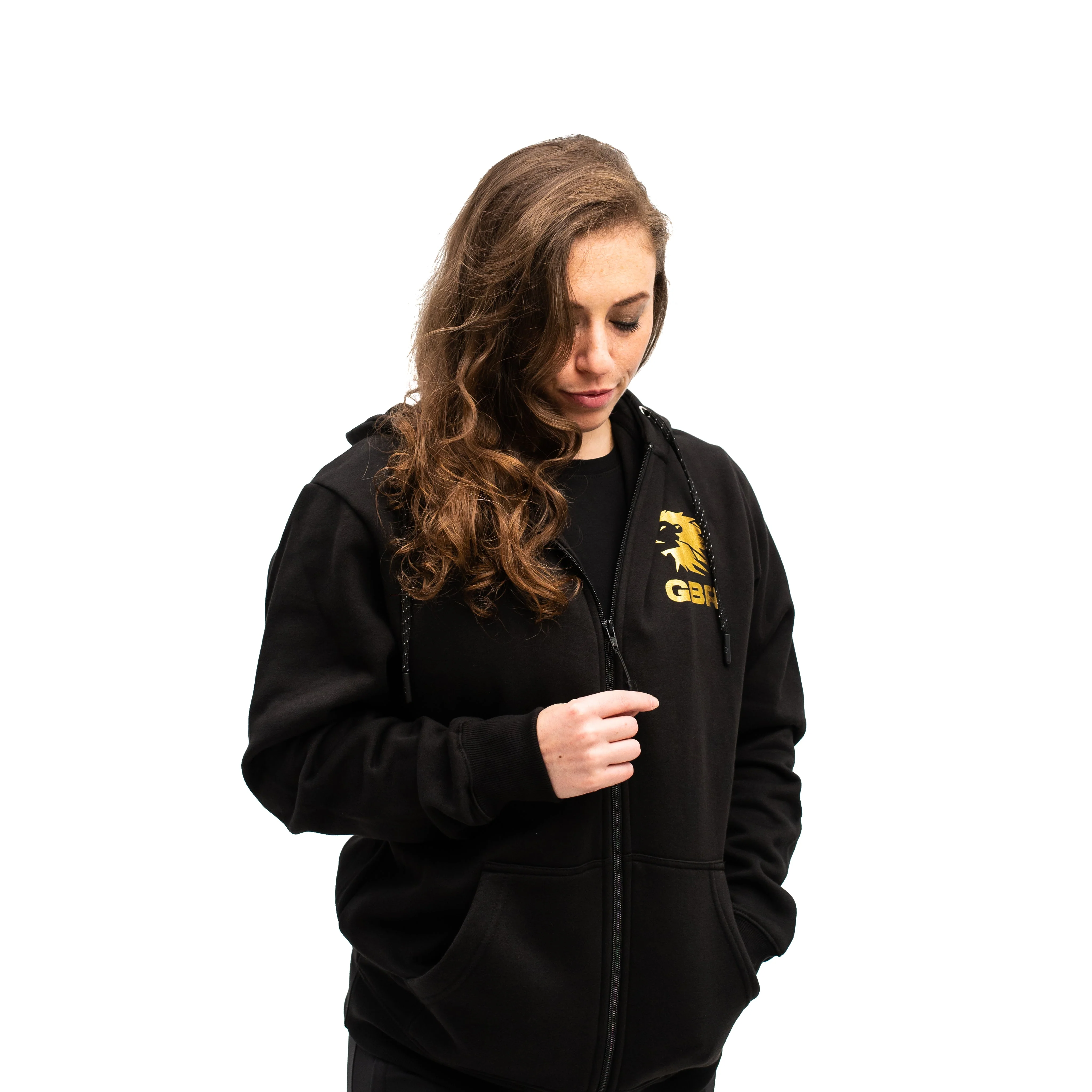 Gold Britannia Zip Up Jacket - Image 3
