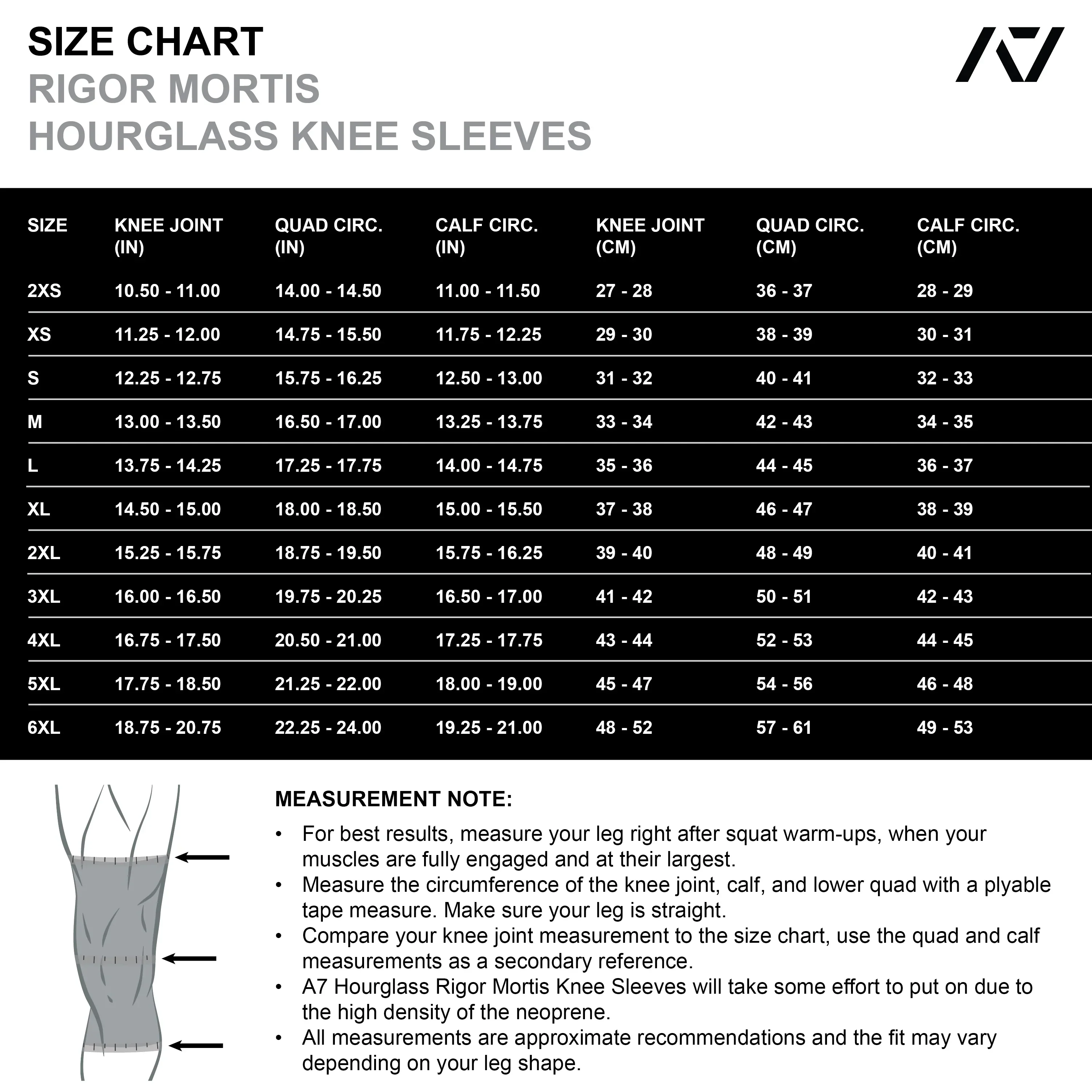 Hourglass Knee Sleeves - IPF Approved - Aurora - Image 7