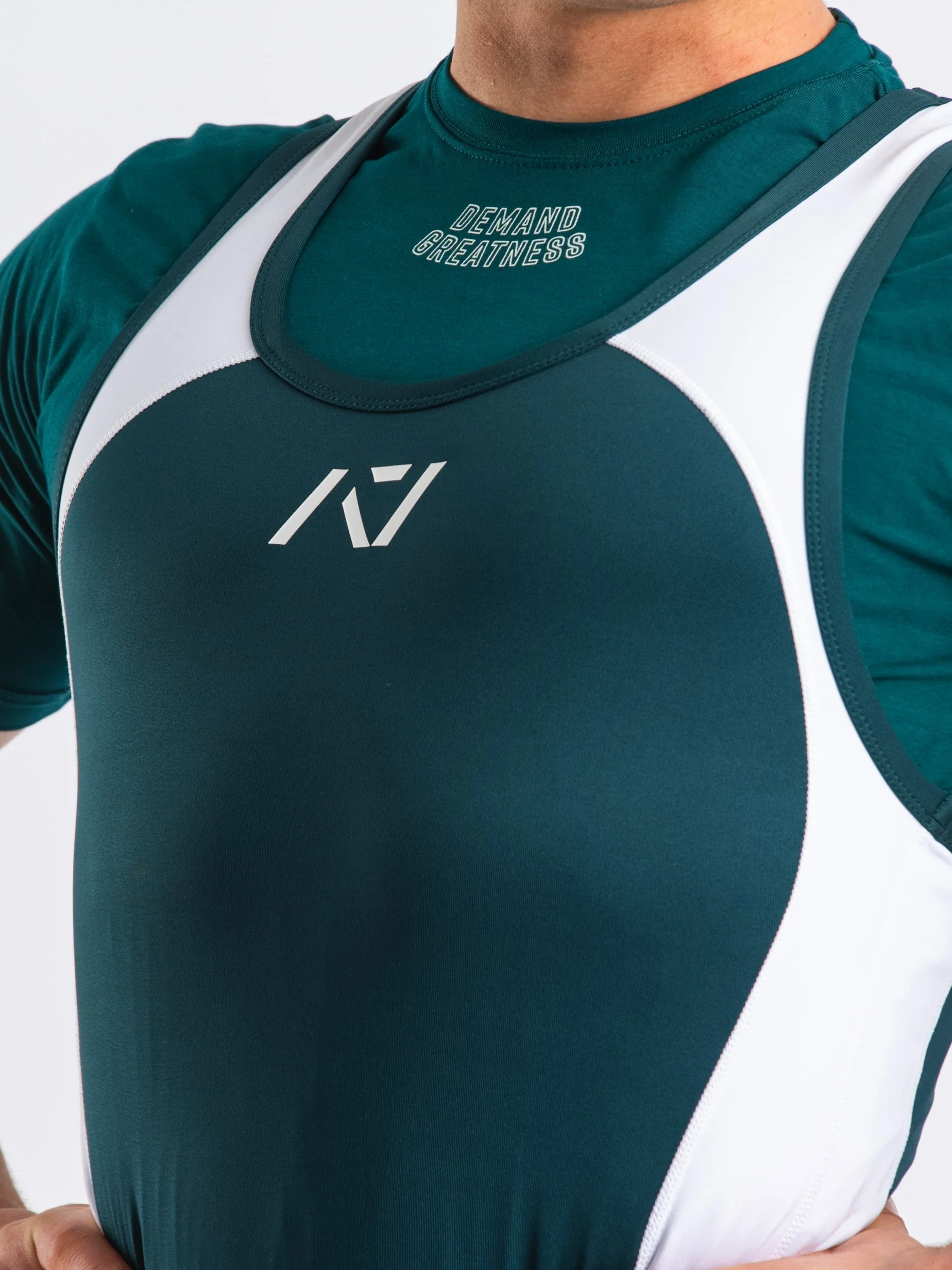 Luno Men's Singlet - IPF Approved - Emerald Forás - Image 4