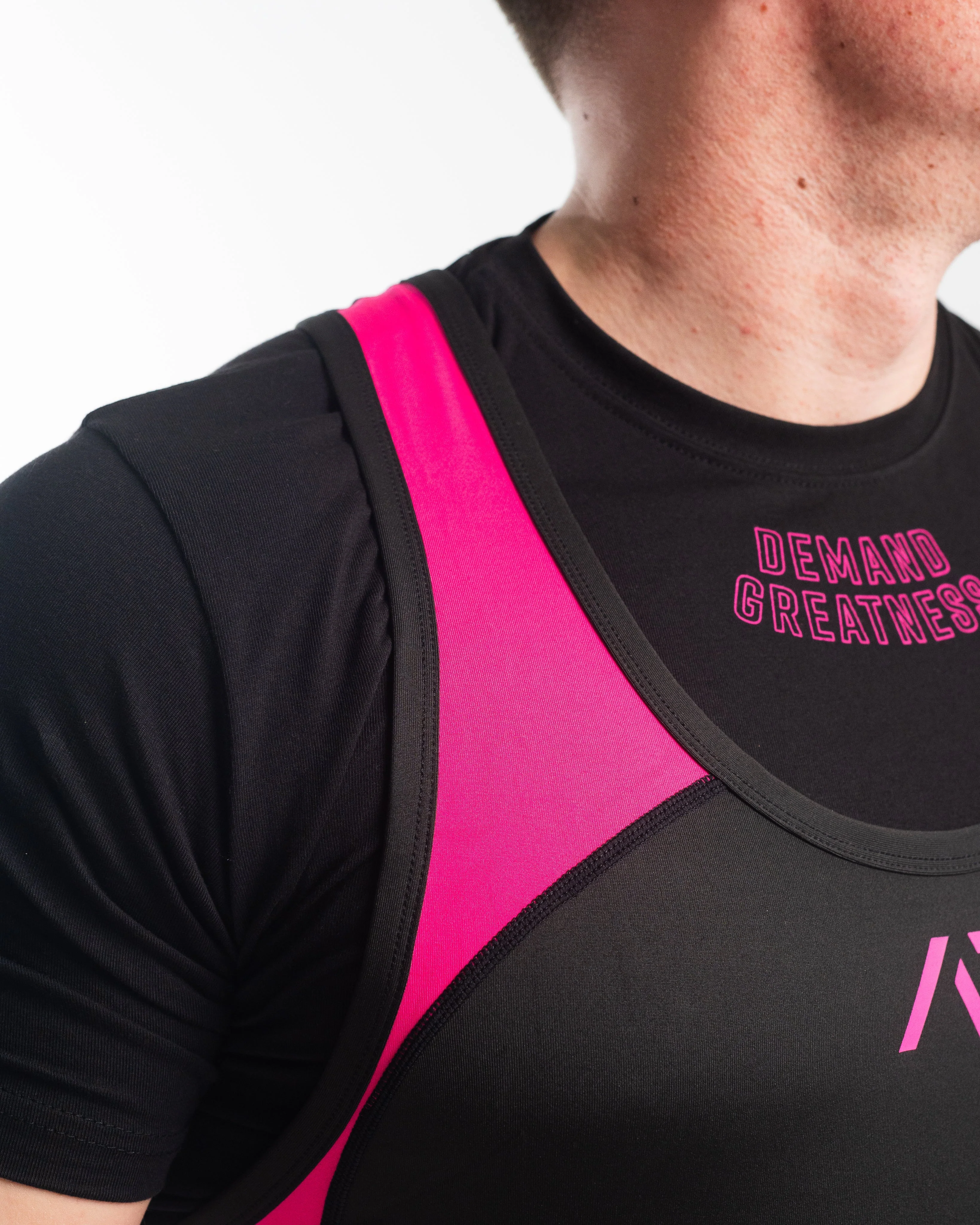 Luno Men's Singlet - IPF Approved - Flamingo - Image 5