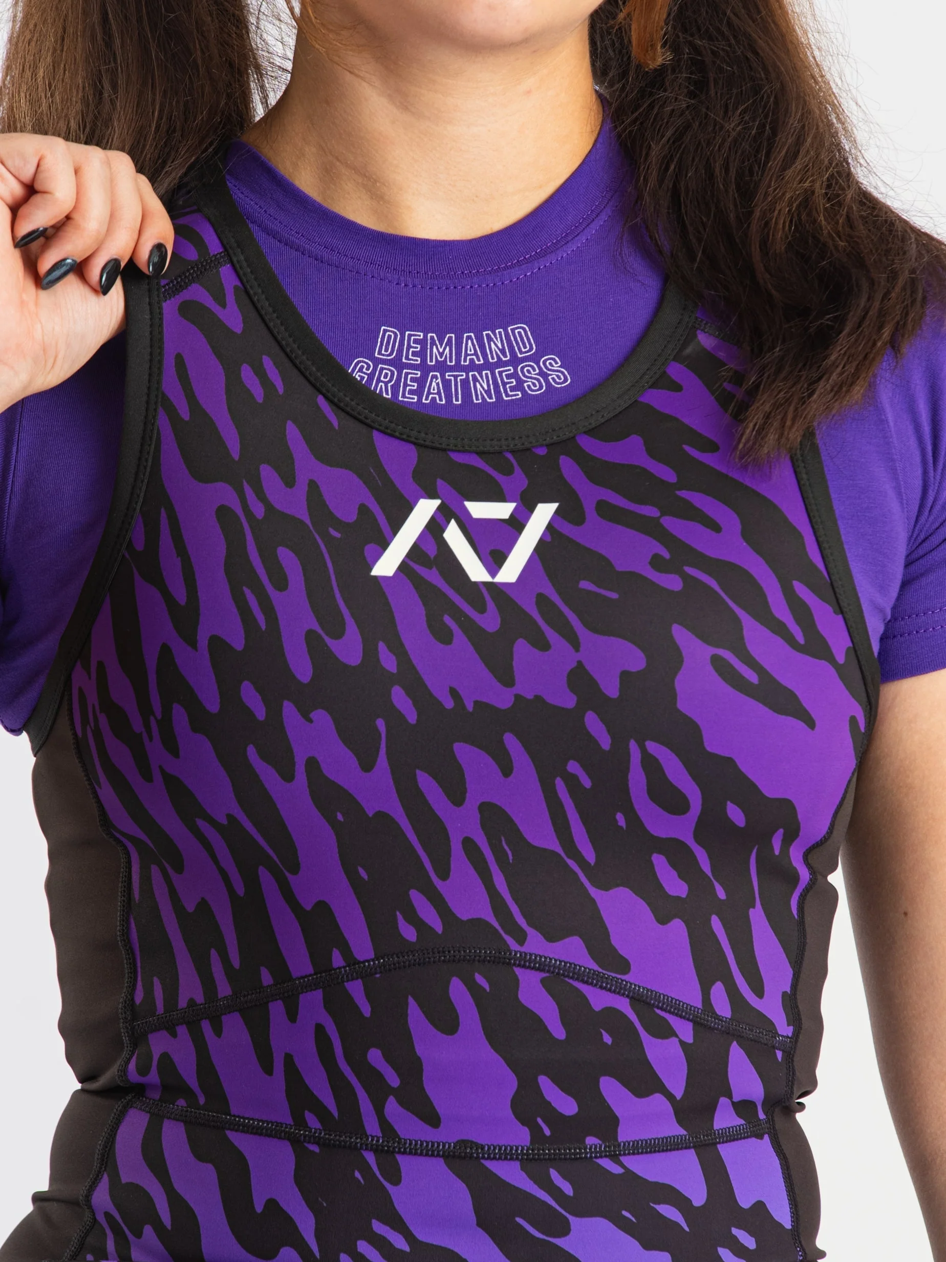Rausch Women's Singlet - IPF Approved - Violet Tiger - Image 3
