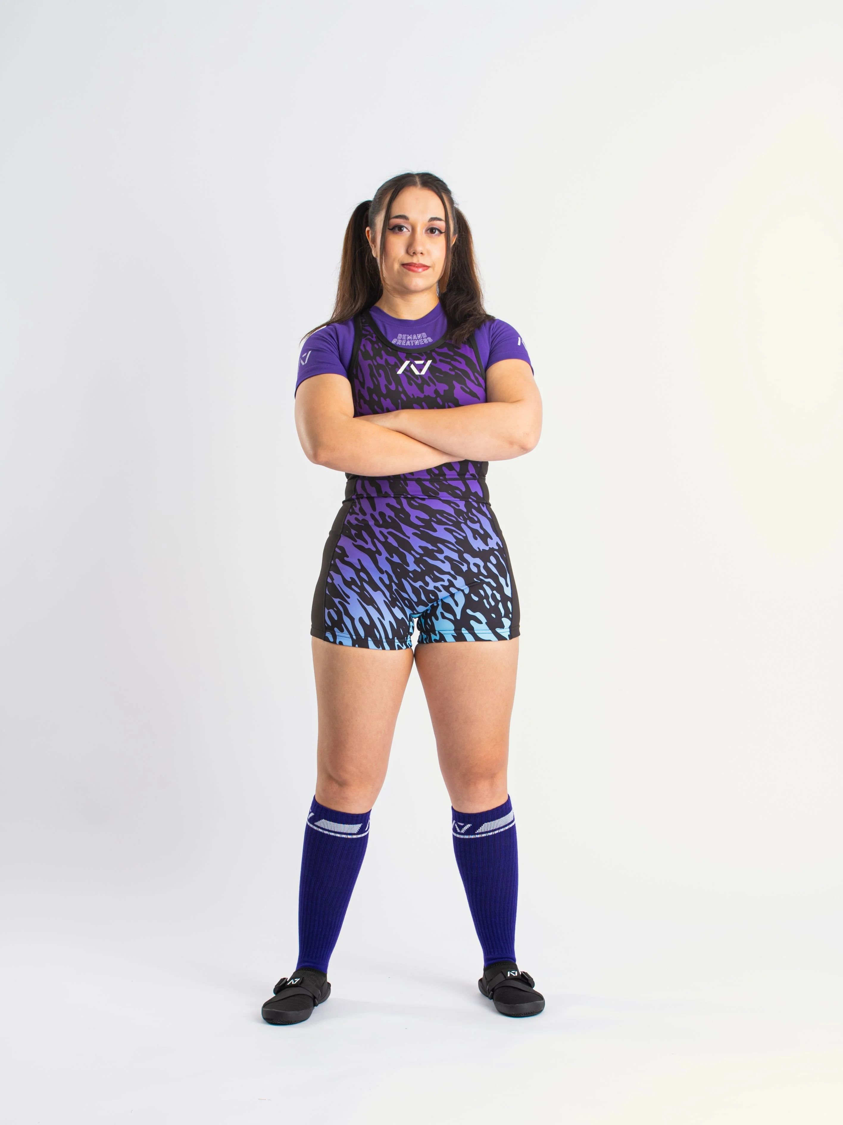 Rausch Women's Singlet - IPF Approved - Violet Tiger - Image 7